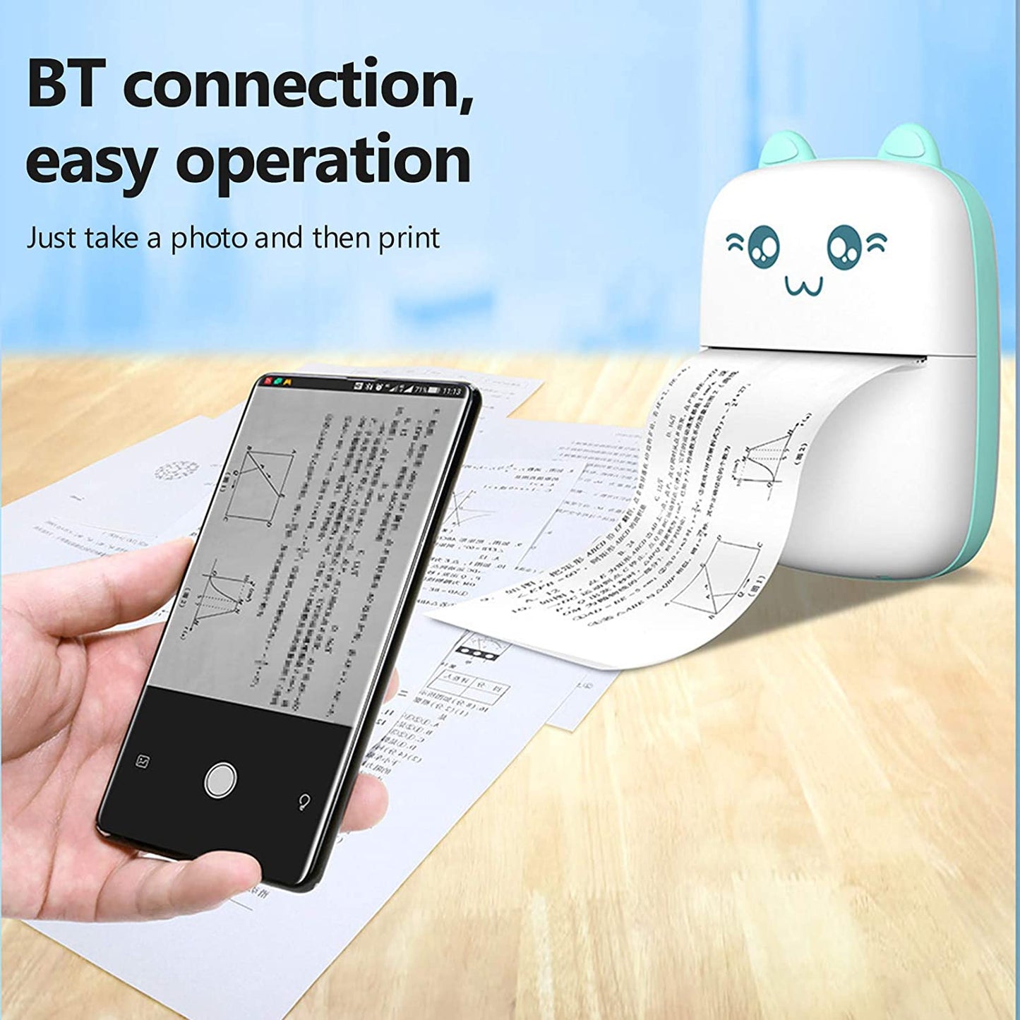 Portable BT Thermal Printer for Instant Printing
