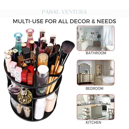 Rotating 360° Makeup Organizer Box