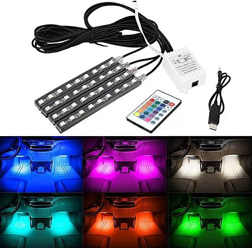 Vibrant RGB Neon Lights for Car Interiors