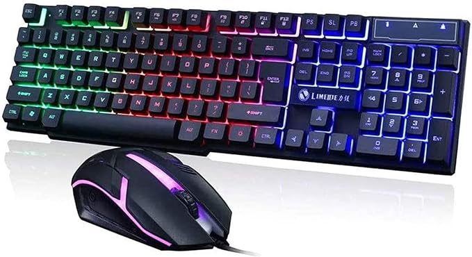 Vibrant RGB Gaming Keyboard & Mouse Kit