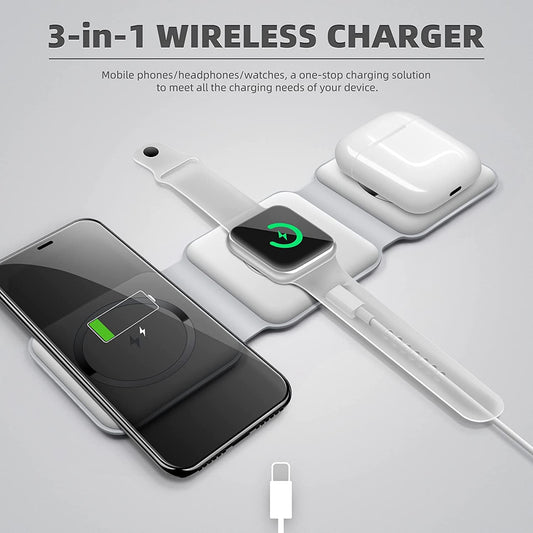 Wireless Charging Pad 3 in 1
