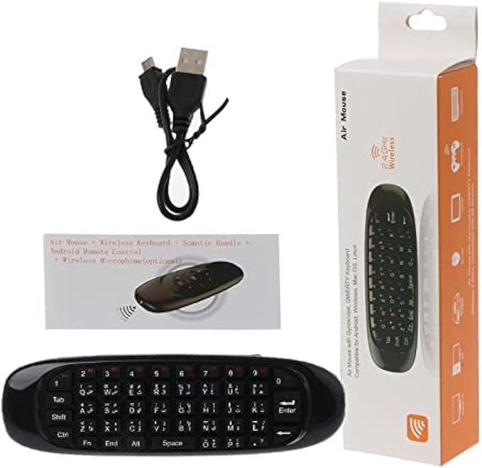 Wireless Keyboard with Remote Controller and Air Mouse