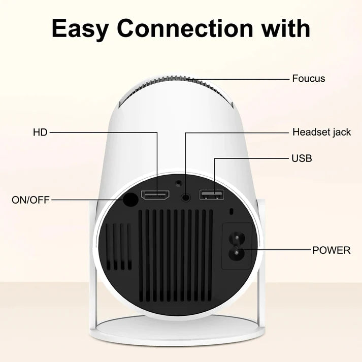 Compact Mini Round Projector