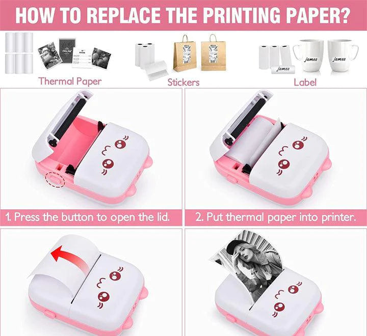 Portable BT Thermal Printer for Instant Printing