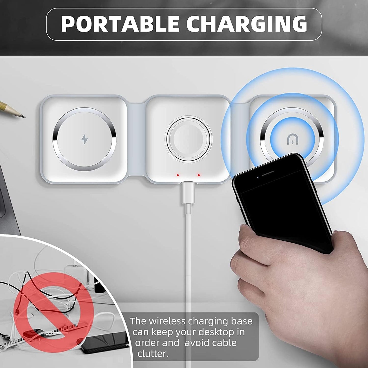 Wireless Charging Pad 3 in 1
