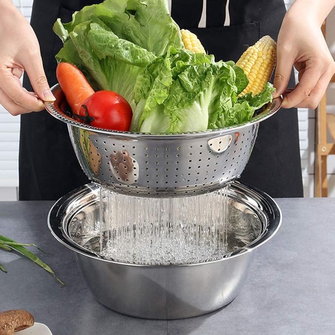 Versatile 3-in-1 Strainer Basket