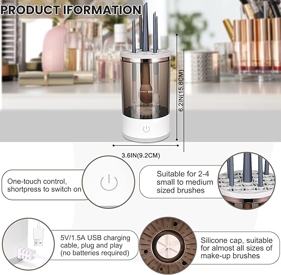 AutoBrush Clean Pro Effortless Multi-Brush Cleaning Solution