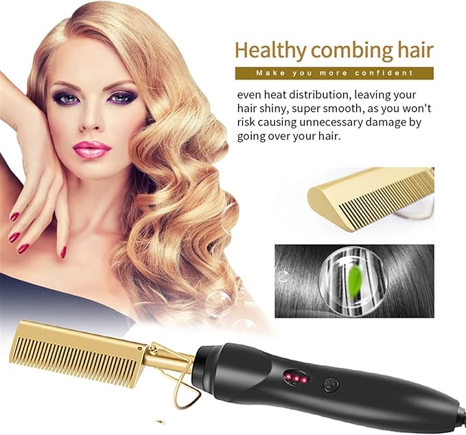 Hot Comb Hair Straightener