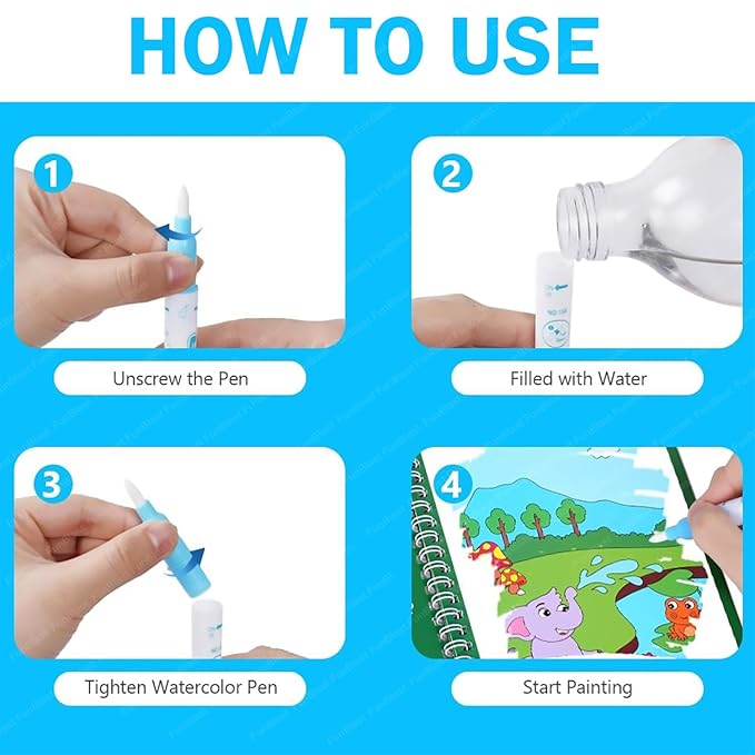 Magic Water Art Activity Book