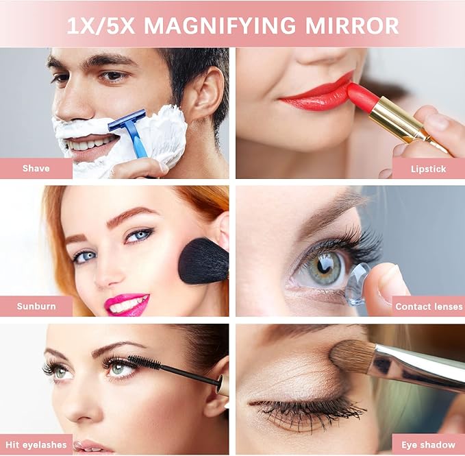 Illuminated LED Makeup Mirror