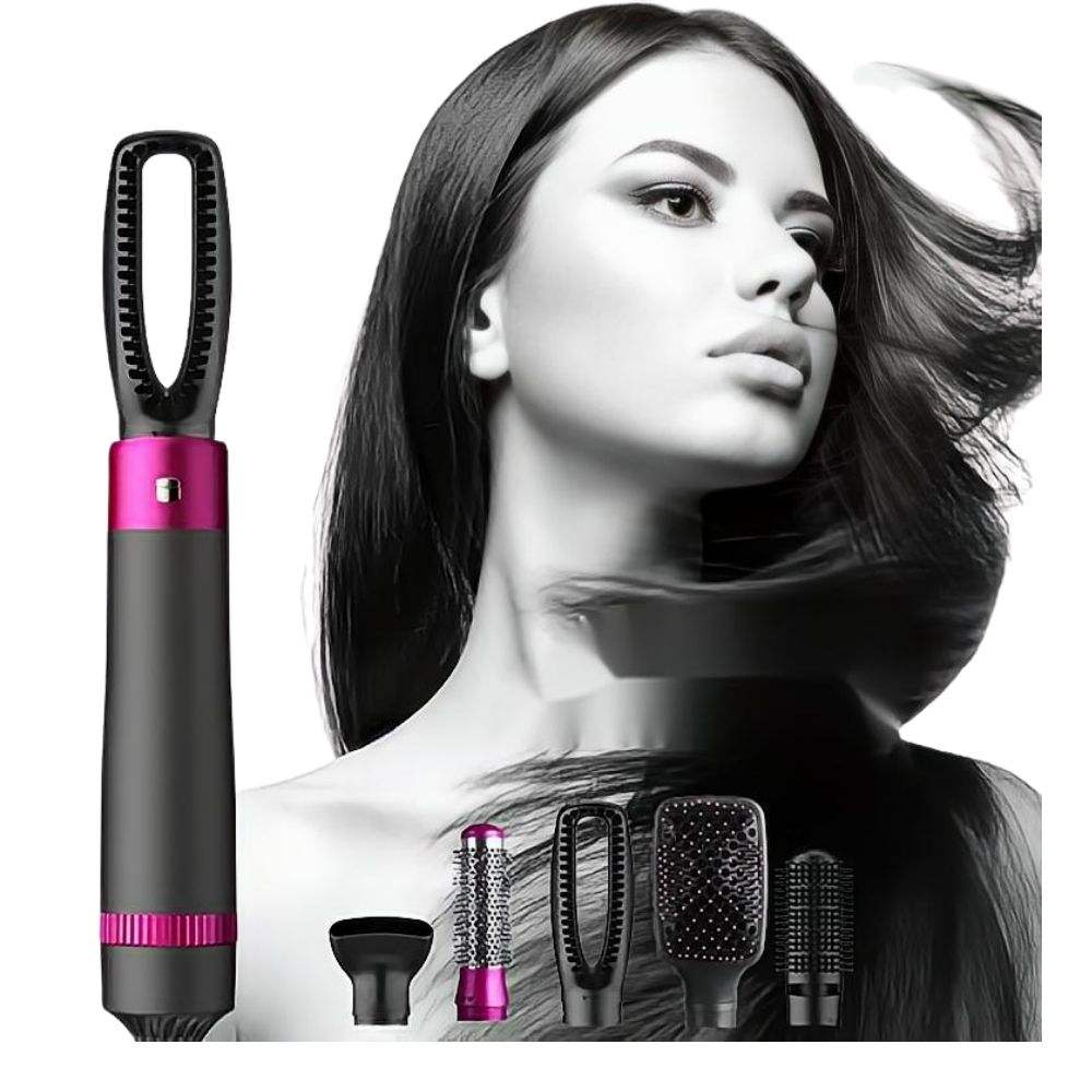 5-in-1 Hot Air Brush: Dry, Style, and Volumize with Ionic Technology