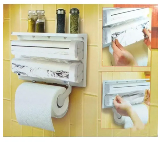 3-in-1 Wall-Mounted Paper Dispenser