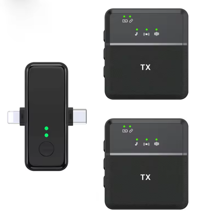 3-in-1 Wireless Lavalier Microphone System