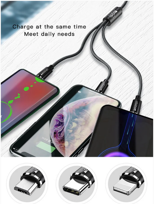 Universal 3-in-1 Multi-Device Charging Cable