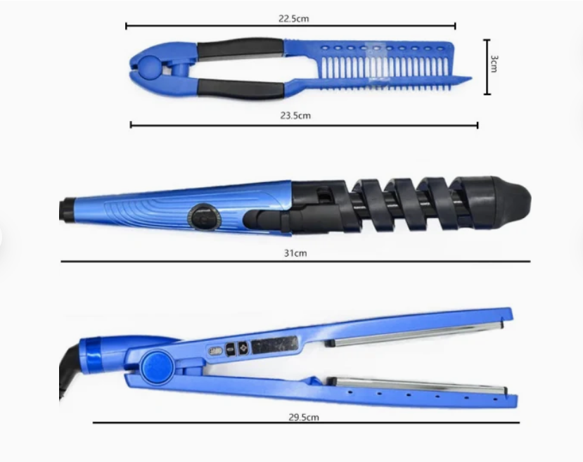 3-in-1 Multi-Function Hair Straightener