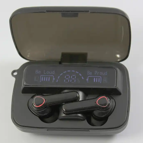 Sleek Black M19 Bluetooth Earphones