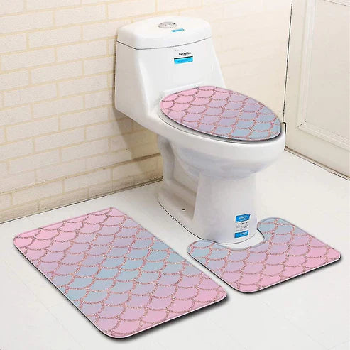 Toilet Mat Sets - Assorted Colors and Designs